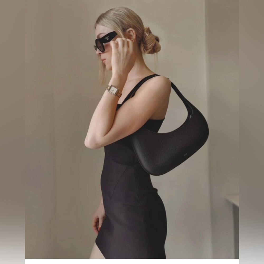 JW PEI Black Croissant Shoulder Bag